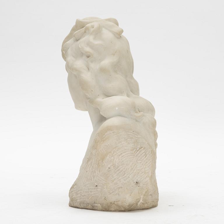 Arnséne Matton, a marble sculpture, signed.