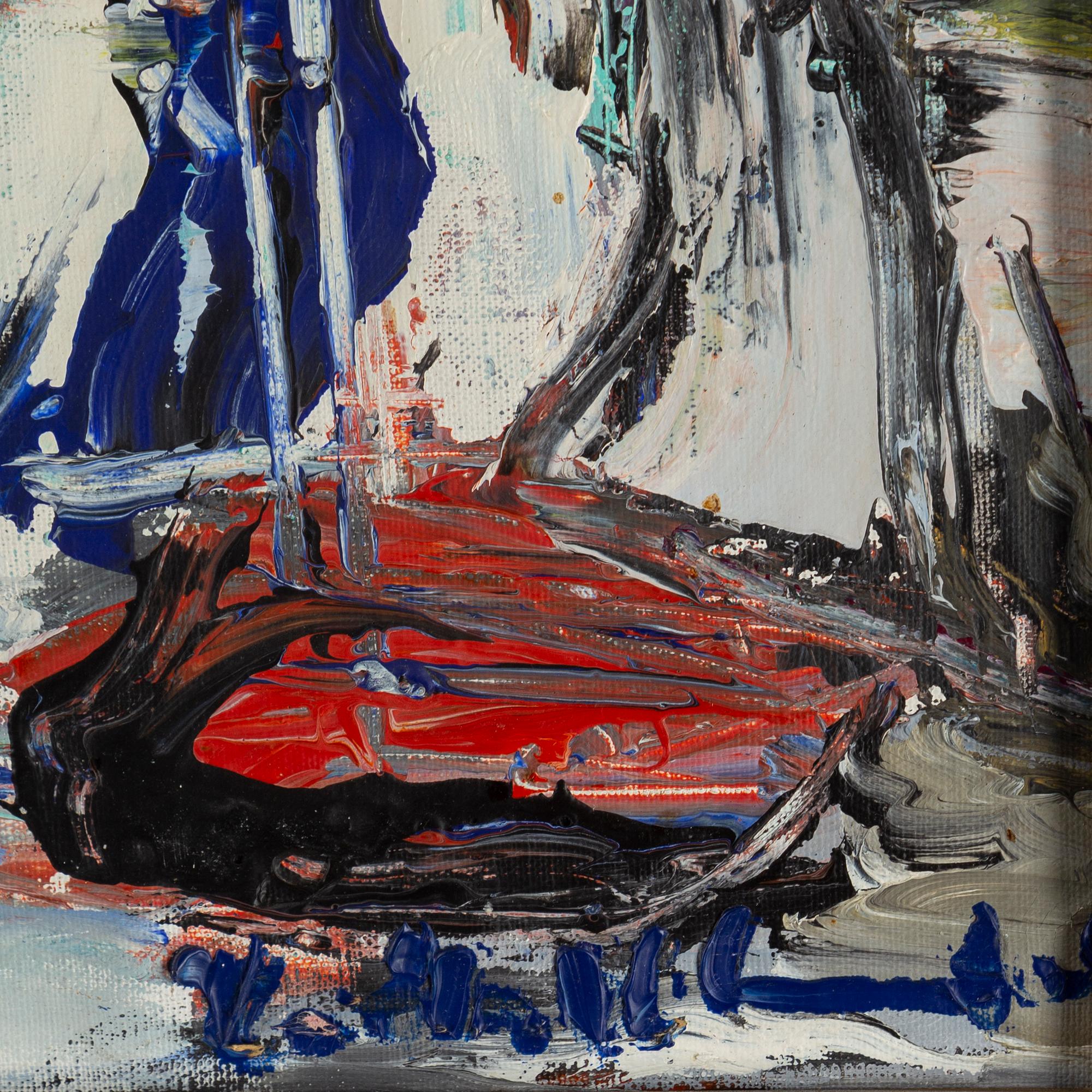 HELMUT MANTEL, oil on vanbas, signed.