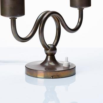 Josef Frank, a brass table lamp, Svenskt Tenn, Sweden 1950s.