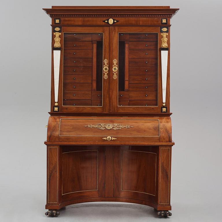 Writing cabinet,  by Johan Söderberg (instrument maker under the carpenter's guild in Stockholm 1803-1820) Empire,