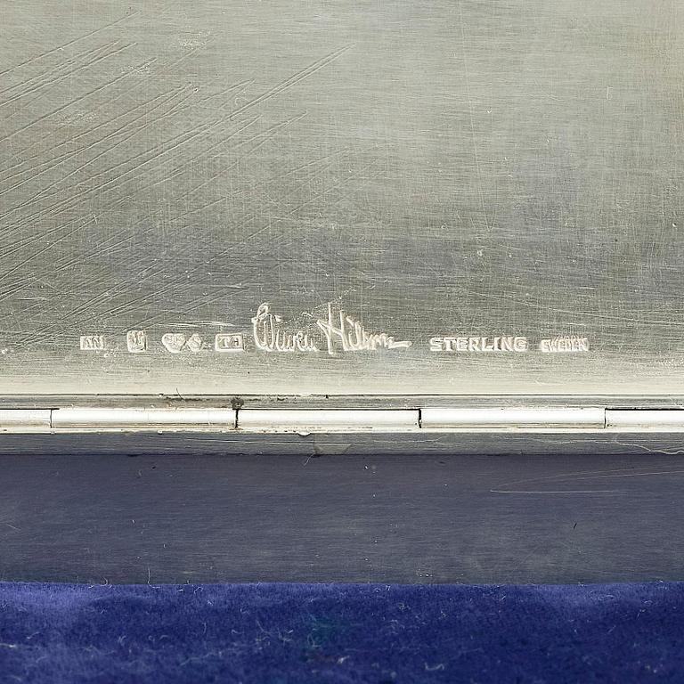 Wiwen Nilsson, a sterling silver jewellery box, 1945, Lund, Sweden.
