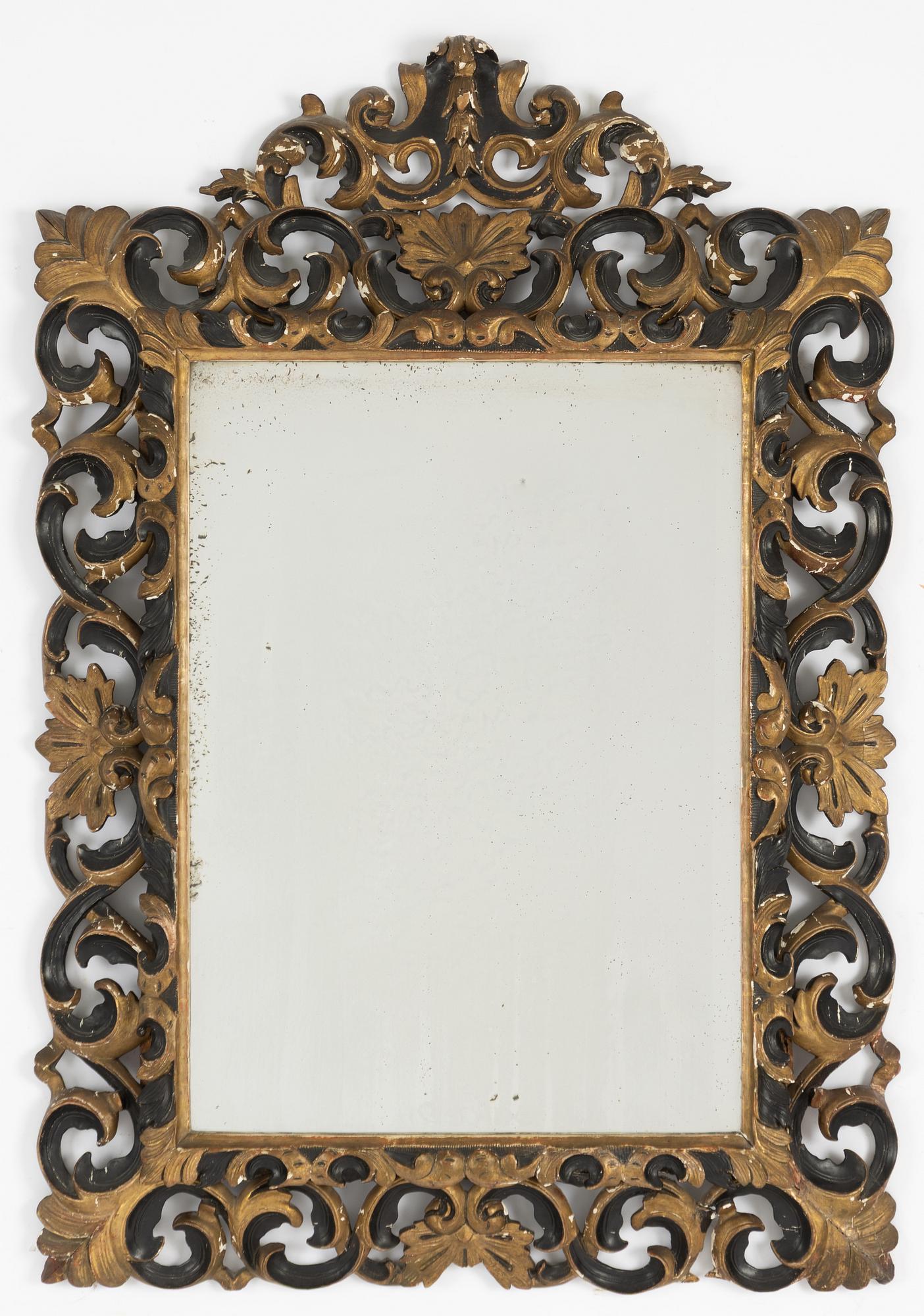 Spegel, barockstil, omkring år 1900.