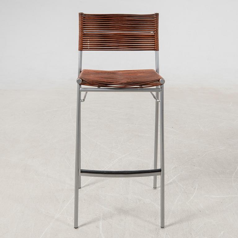Tito Agnoli, bar stool, for Pierantonio Bonacina, Italy, late 20th century.