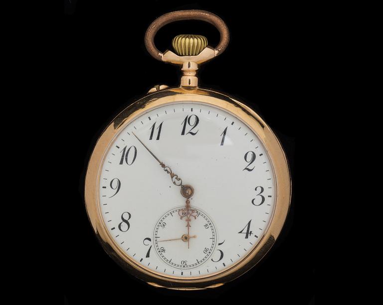 FICKUR, 18K guld. 1900-tal.