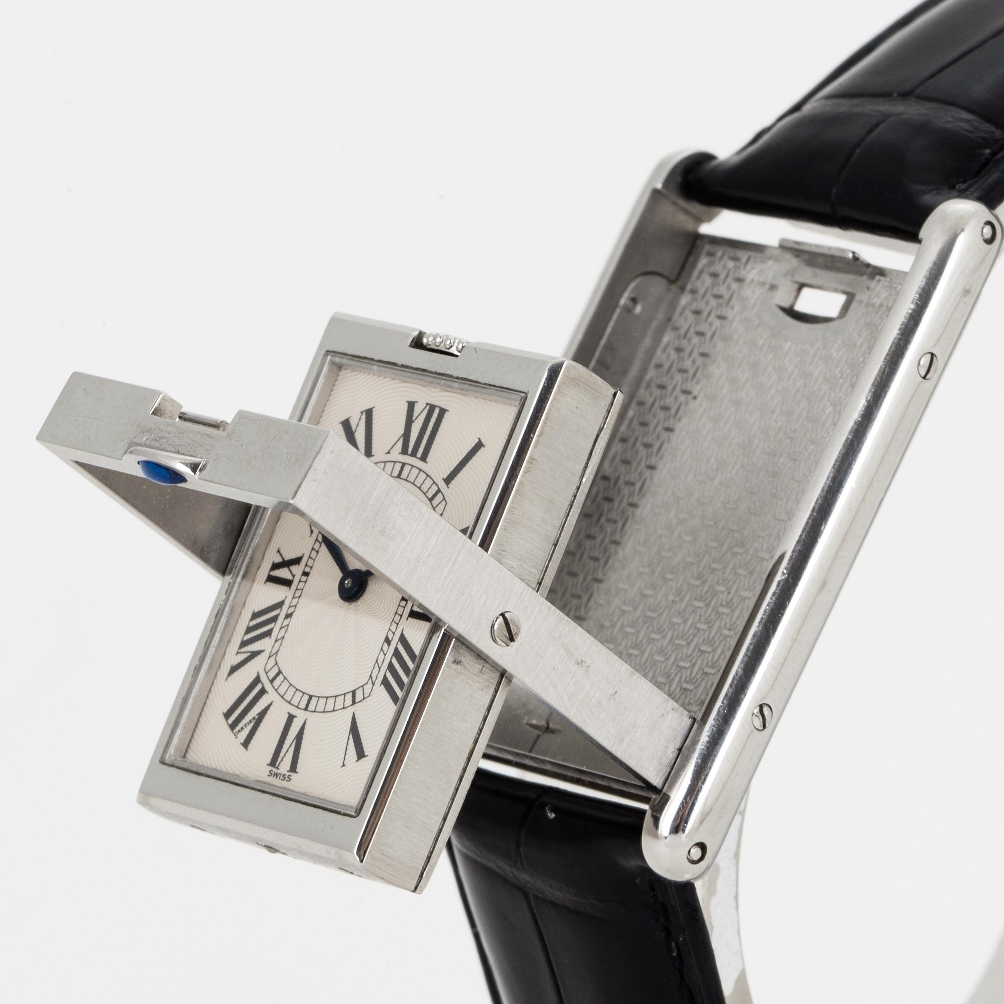 CARTIER, Tank Basculante, armbandsur, 25,4 x 31,2 mm.