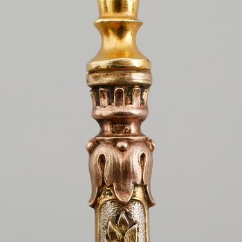 GAFFLAR, 6 st, silver, omkring år 1900.