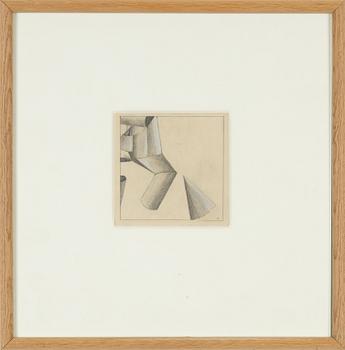 Sten Eklund, pencil & pastel, signed SE.