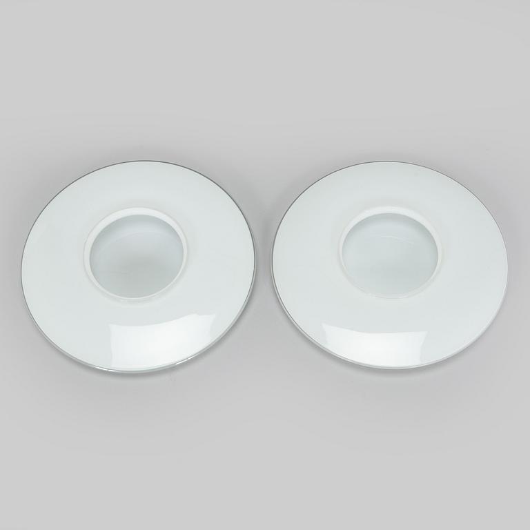 Arne Jacobsen, a pair of 1960's 'AJ-Eklipta' ceiling / wall lamps, for Louis Poulsen/licensed manufacturer Orno, Stockmann.