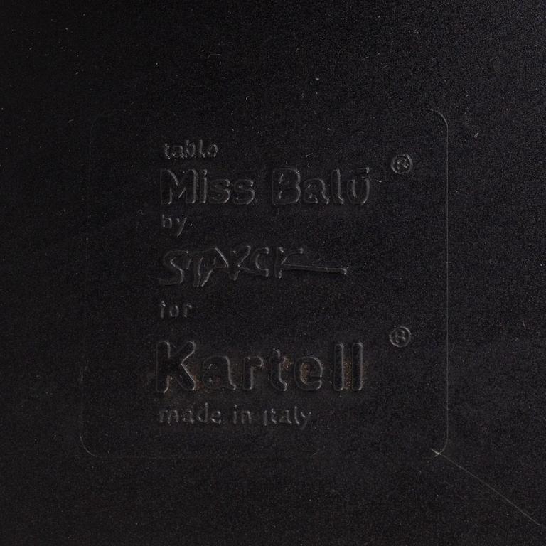 Philippe Starck, bord, "Miss Balú", Kartell, Italien.