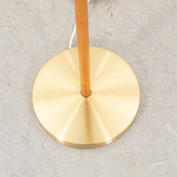 Hans Bergström, a brass and leather floor lamp Ateljé Lyktan.