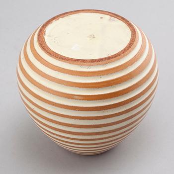 Three vases and on Upsala Ekeby, mid 20th century.