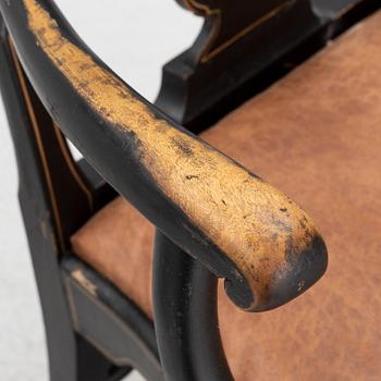 A pair of Rococo style armchairs. first half of the 20th Century.