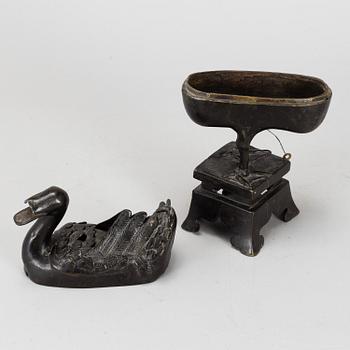 RÖKELSEKAR, brons. Qingdynastin, 1800-tal.