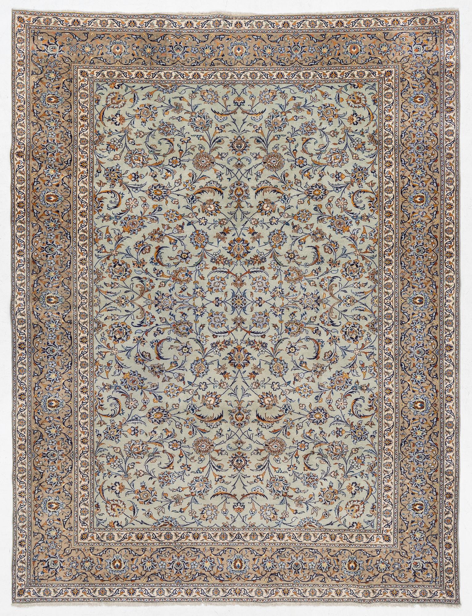 Carpet, Keshan, approx. 390 x 298 cm.