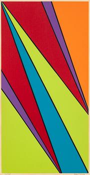 Olle Baertling, silkscreen in colours, signed 116/135.