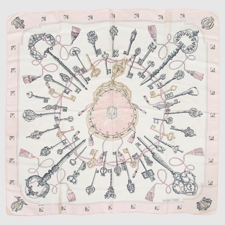 Hermès, "Les Clefs" scarf.