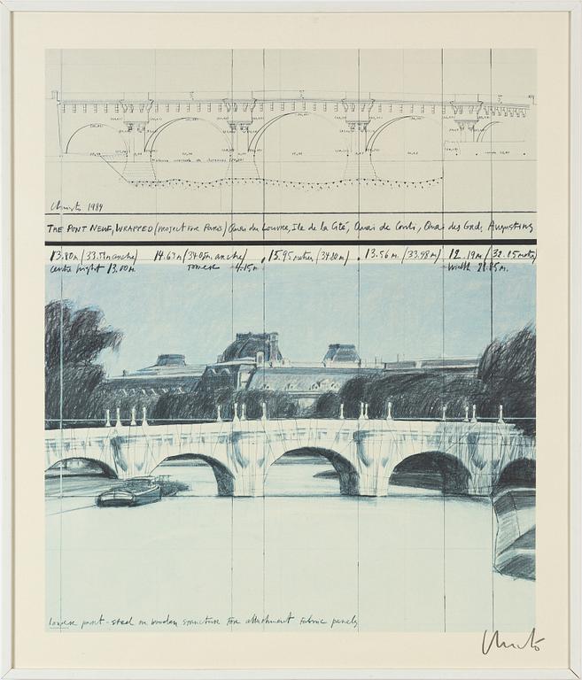 Christo & Jeanne-Claude, 'Christo 1984 The Pont Neuf, Wrapped (Project for Paris)'.