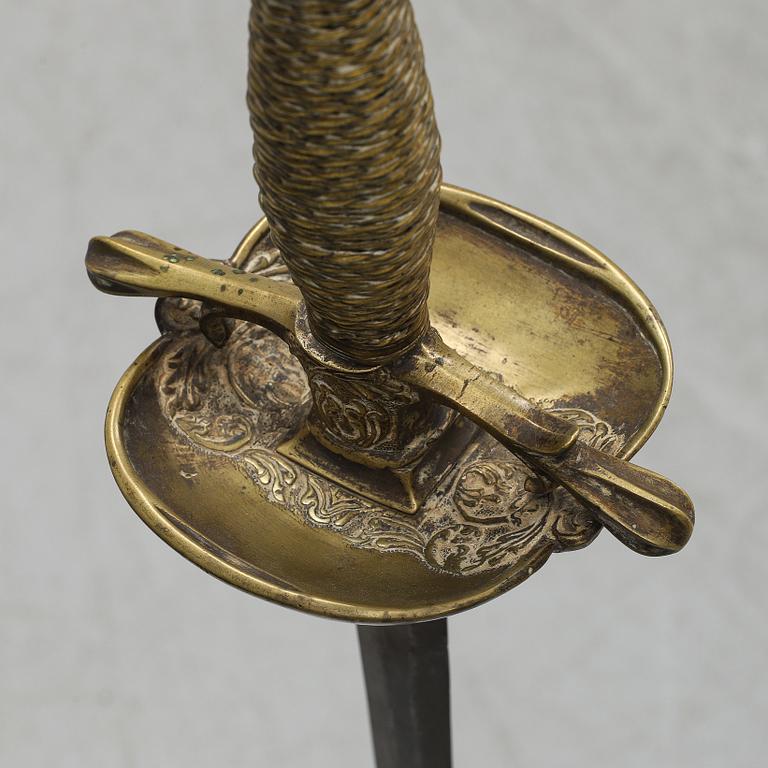 A composite officer's sword, 18th - and 19th Century.