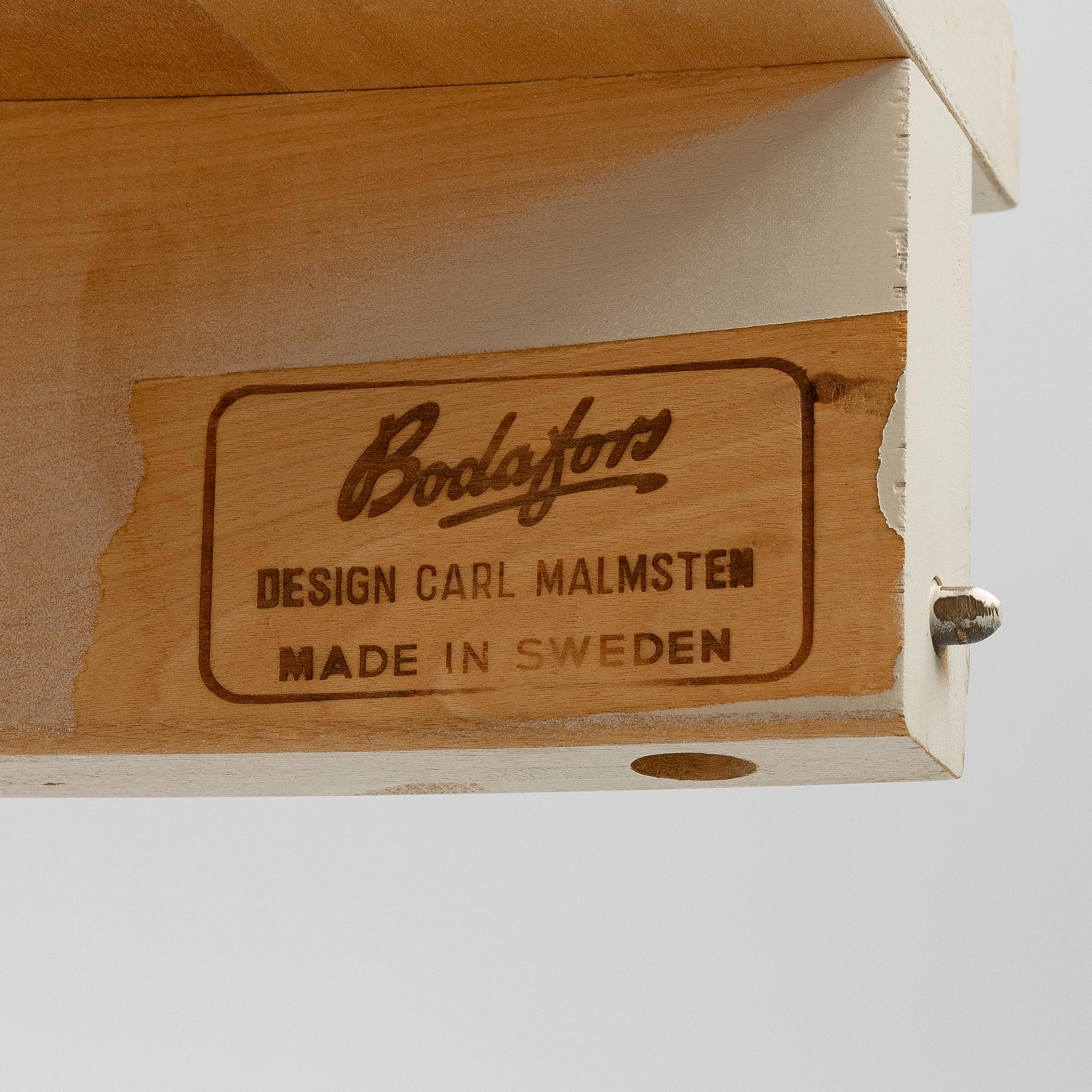 Carl Malmsten, matbord, "Herrgården" samt sex stolar "Nya Guldheden", Bodafors samt Åfors Möbelfabrik.