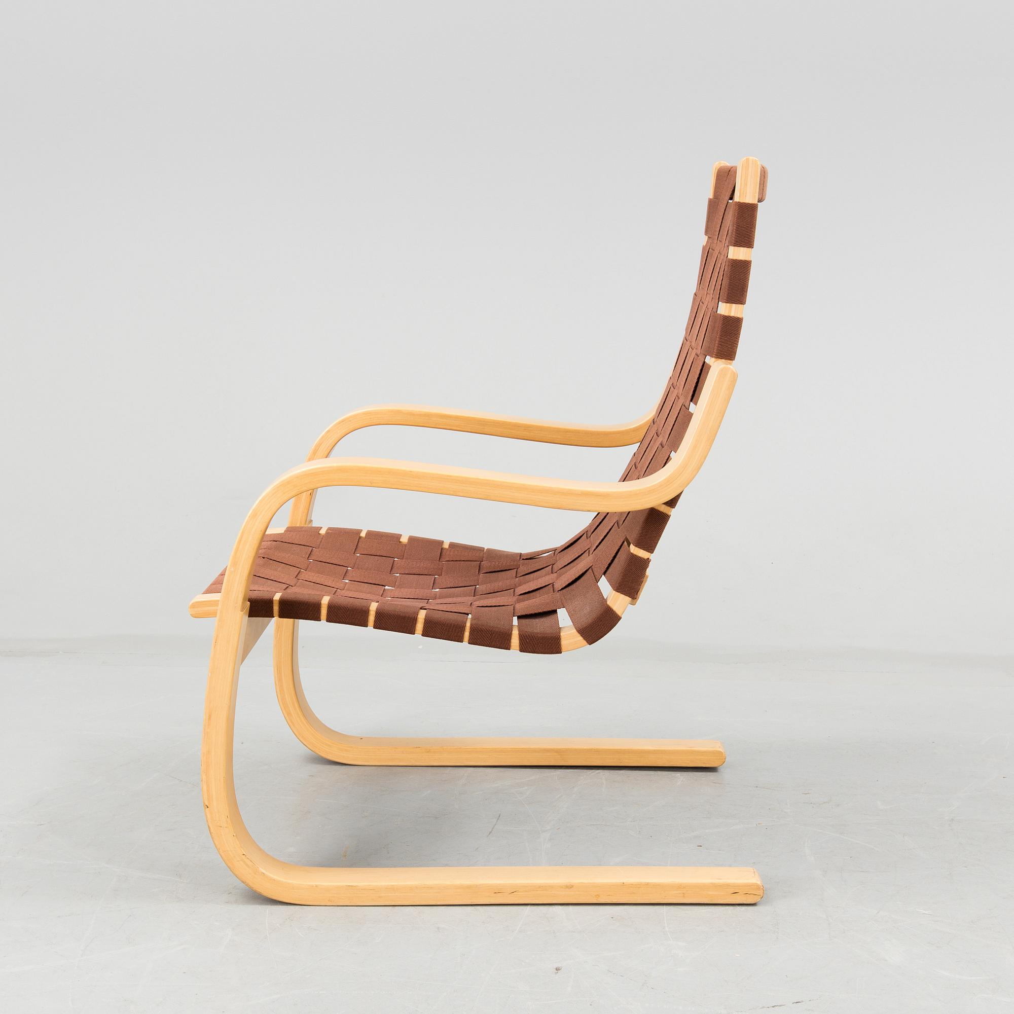 ALVAR AALTO, fåtölj, modell 406, Artek, Finland.