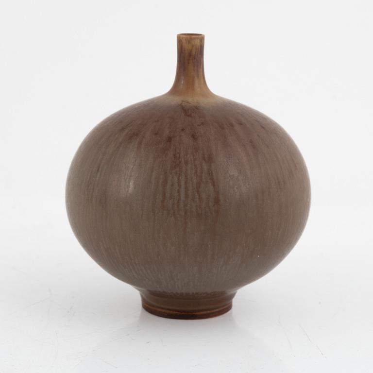 Berndt Friberg, a stoneware vase, Gustavsbergs studio 1968.