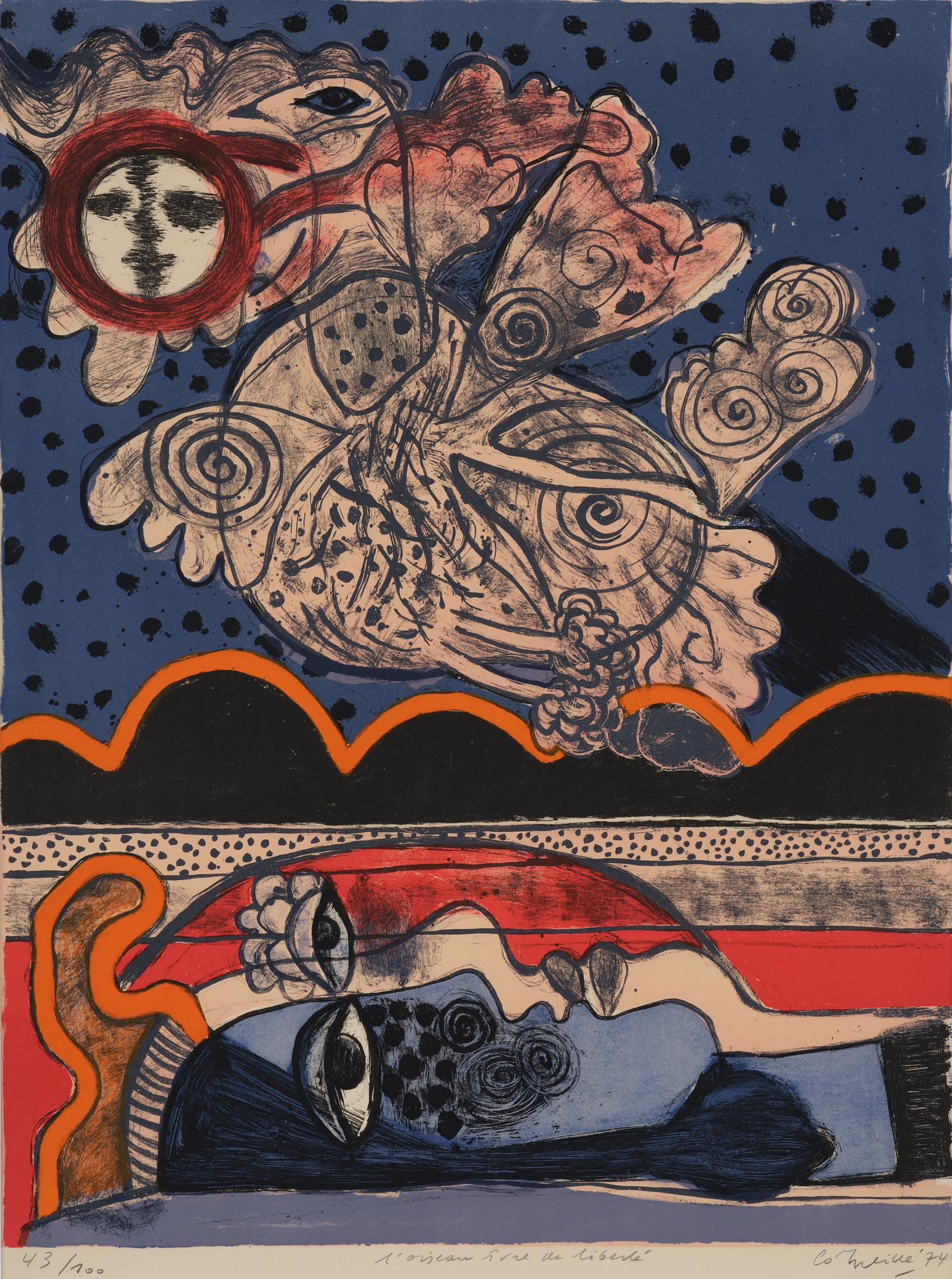 Beverloo Corneille, Utan titel ur: "Hommage aux Prix Nobel" (Nobelprismappen).