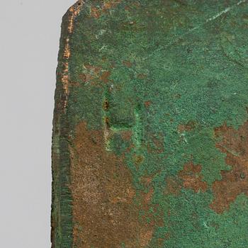 RUNE HANNÄS, two sculptures, stoneware and bronze, signed and dated -66.