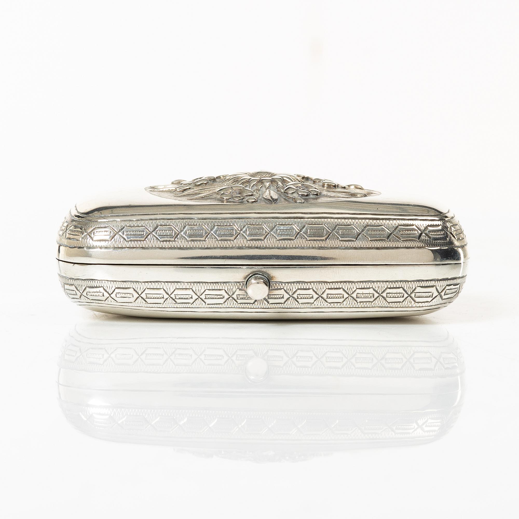 Snusdosa, silver, Moskva, Ryssland 1879.