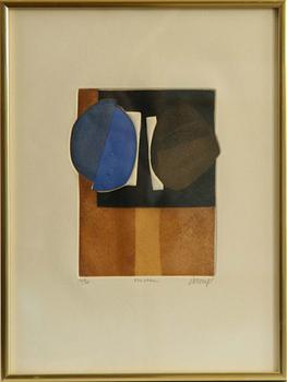 BERTRAND DORNY, färgetsning, sign o numr 14/50.