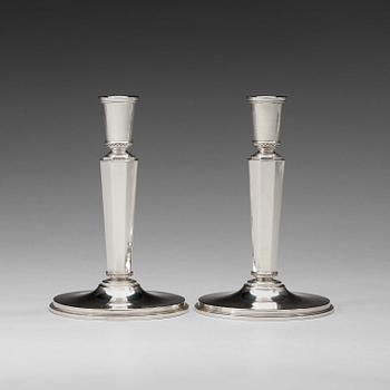 38. A pair of Atelier Borgila candlesticks, Stockholm 1951.