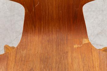 Arne Jacobsen, stolar, 6 st, "Grand Prix", Fritz Hansen, Danmark, 1950-tal.