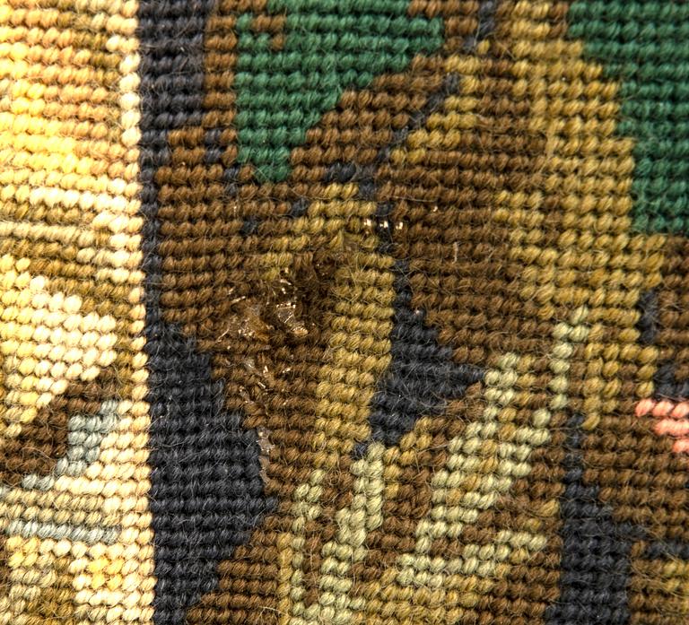 Vävt tapet barockstil signerad Frankrike 1900-talets första hälft ca 130x155 cm.