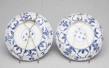 SKÅLFAT, ett par, Kangxi, Kina 1600-1700-tal.