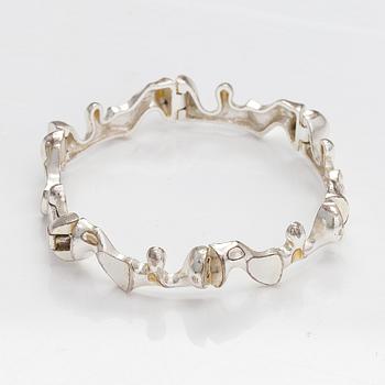 Björn Weckström, a sterling silver bracelet. Lapponia 1984.