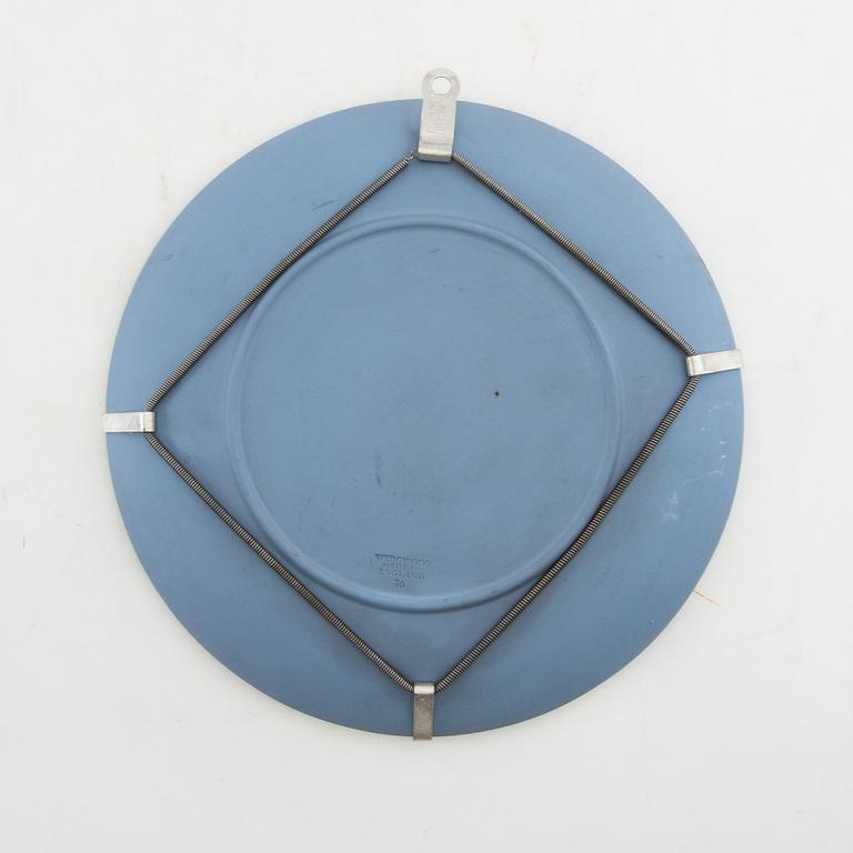 A collection of boxes, plates, etc. 8 dlrs, mostly Wedgwood England 20th century jasperware.