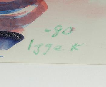 IGGE KARLSSON, blandteknik, signerad och daterad -80.