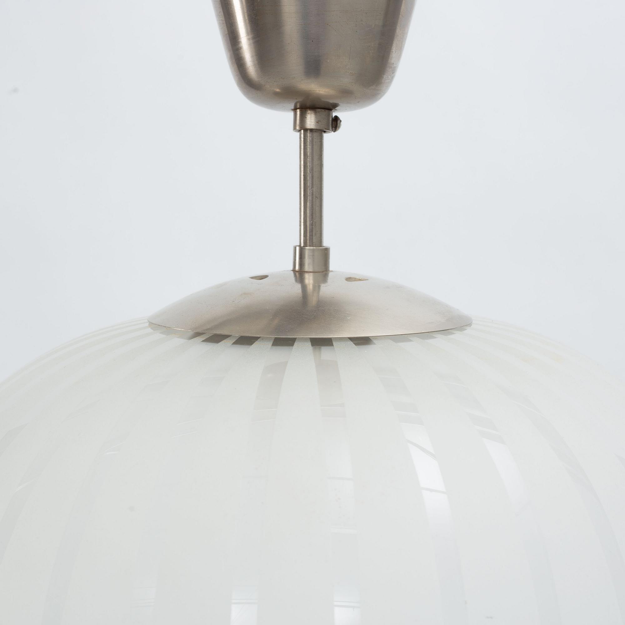 Harald Notini, a ceiling lamp model "11259", Arvid Böhlmarks Lampfabrik, 1940s.