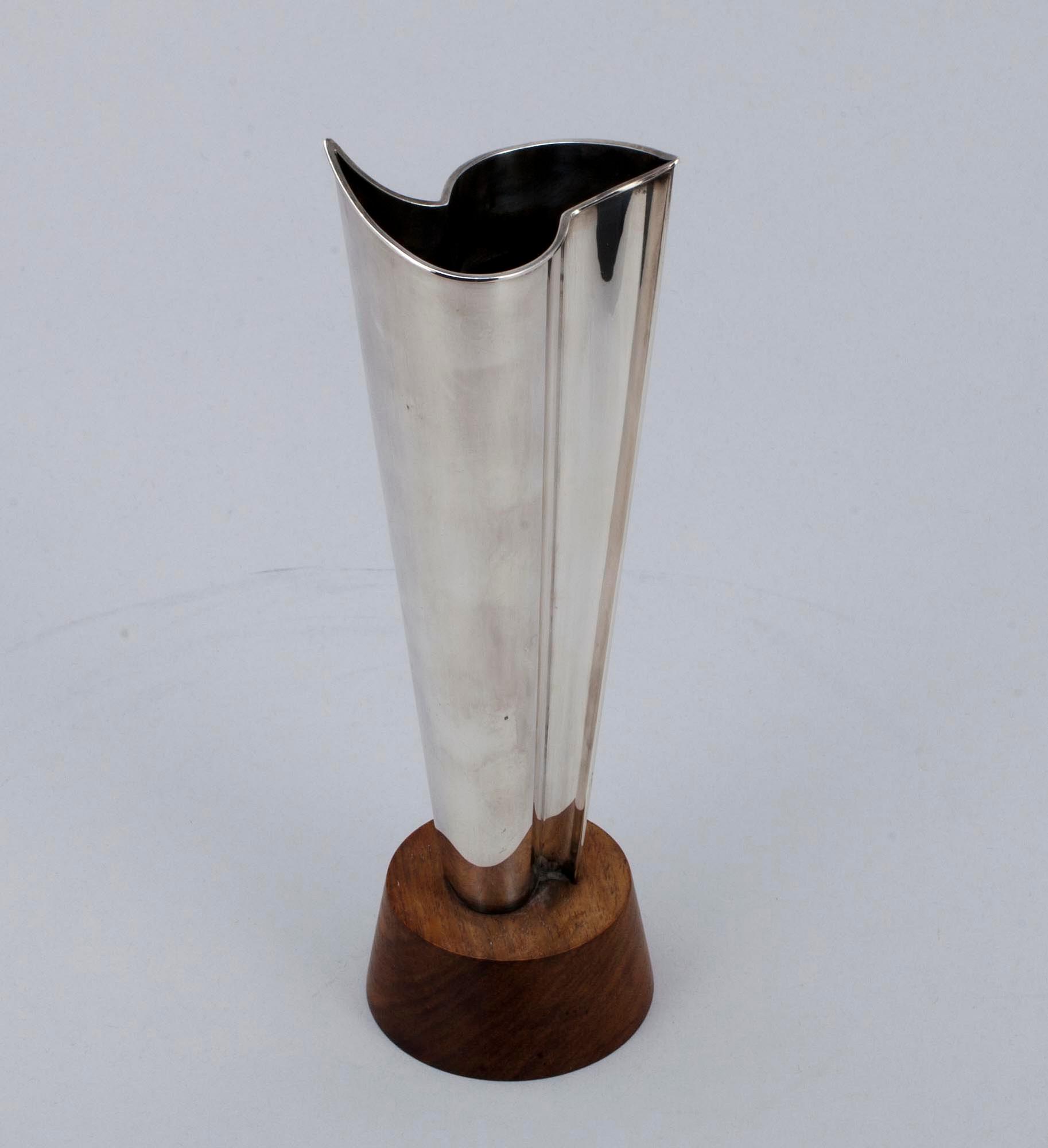 VAS, silver, "Liekki" Tapio Wirkkala, Kultakeskus, Tavastehus 1962.