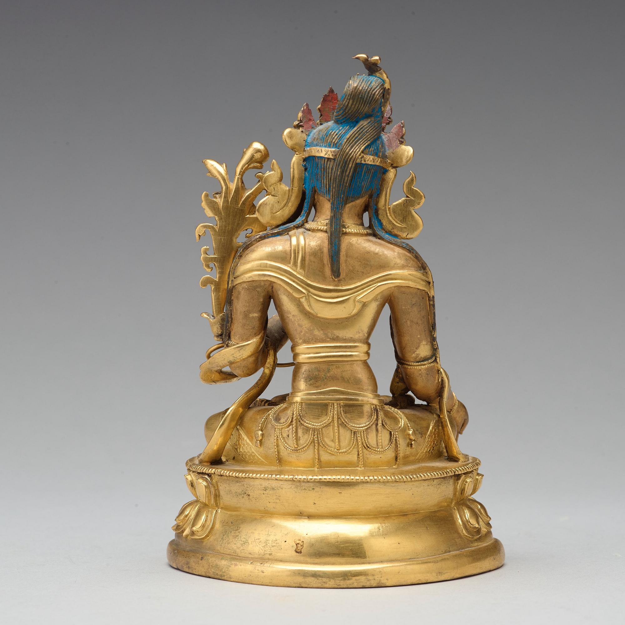 A gilt bronze figure of a White Tara, Tibetan-Chinese, 18th Century.