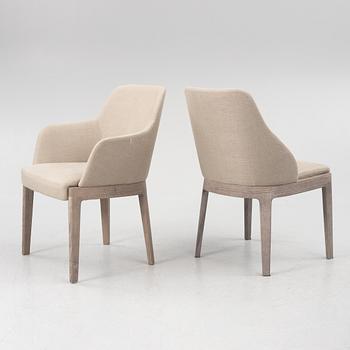 Rodolfo Dordoni, five 'Chelsea' armchairs and one chair, Molteni.