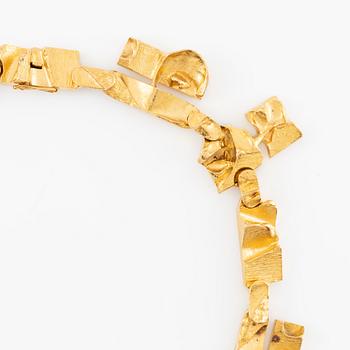 A Björn Weckström necklace "Tenochtitlan" 18K gold, Lapponia 1970.
