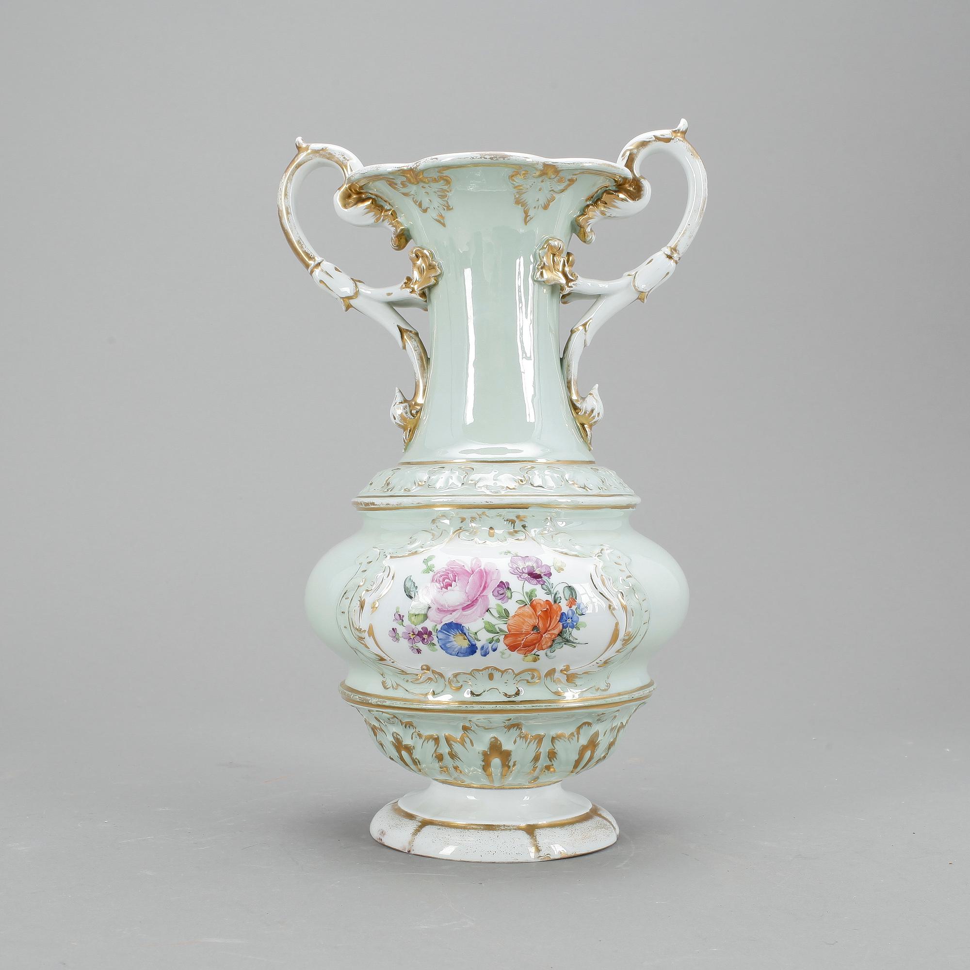 VAS, porslin, Meissen, troligen sent 1800-tal.