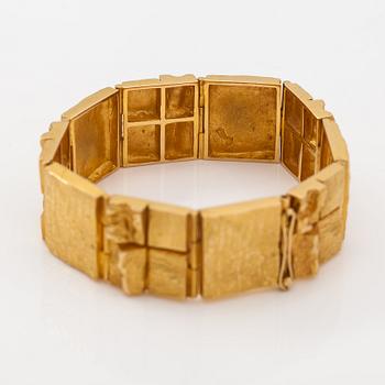 Björn Weckström, Armband "Quadrate forms", 18K guld. Lapponia 1965.