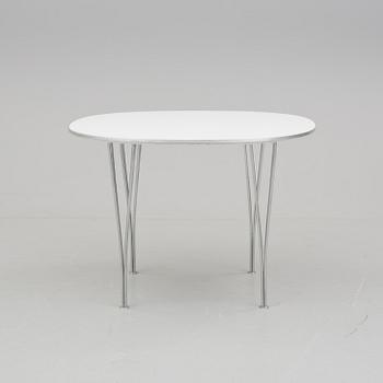 BRUNO MATHSSON / PIET HEIN för Fritz Hansen, "Supercirkulär", bord, Danmark, 1984.