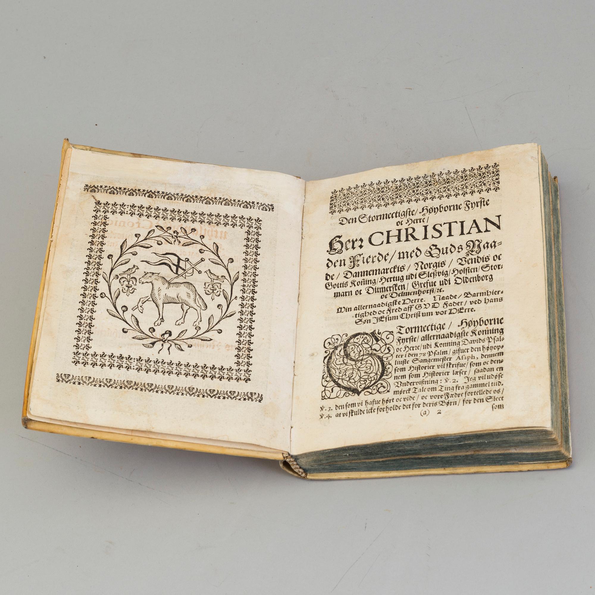 A book, Hans Nielssøn Strelow, 1633.