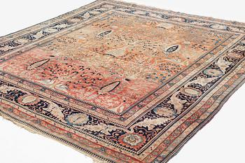 A rug, antique, Kashan, so-called Motachem, ca 266 x 248 cm.