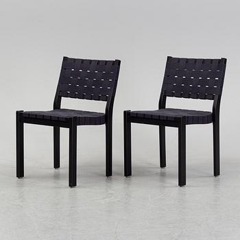 Alvar Aalto, stolar, ett par, modell "611", Artek.