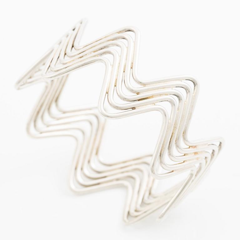 Bent Knudsen, armring, silver, ca 1960-tal.