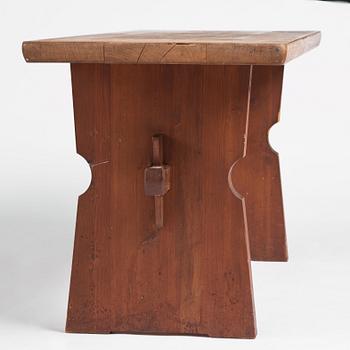 Axel Einar Hjorth, an oak and pine table 'Wärmdö', Nordiska Kompaniet, Sweden 1930s.