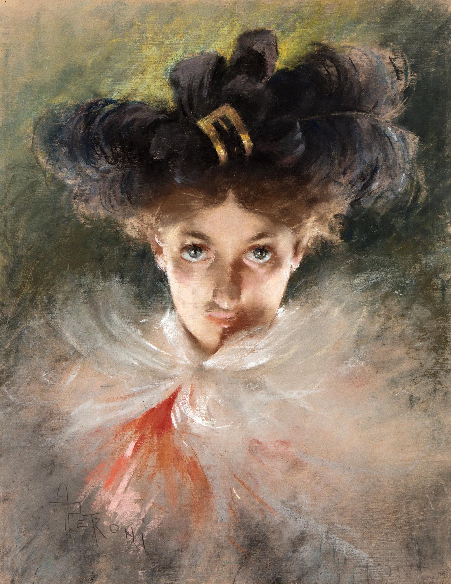 Portrait of a young woman.